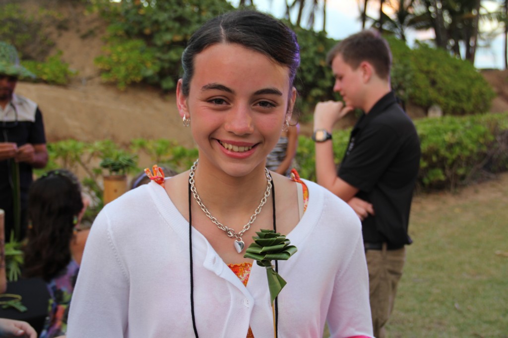 And he made this rose for Holly.