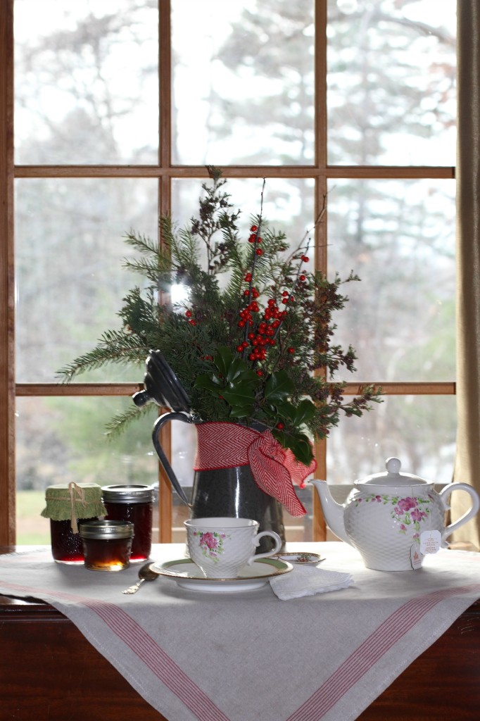 Hope set up this tea table.