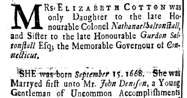 New England Puritan Women’s Death Writings